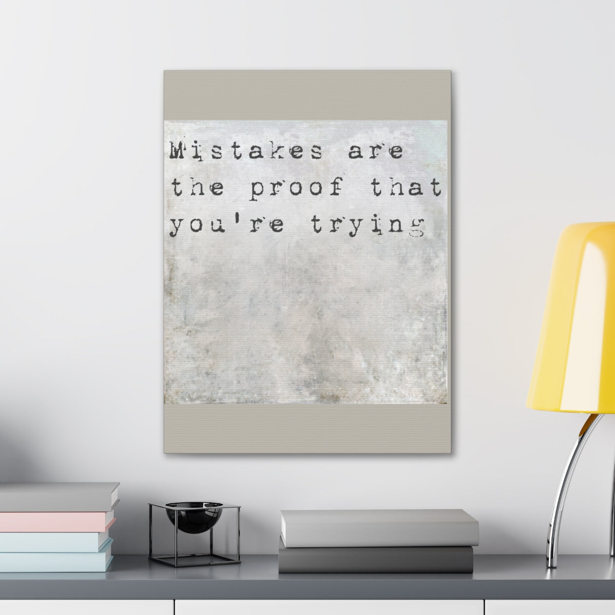 Scripture Walls Inspirational Wall Art Mistakes Are Proof Motivation Wall Decor for Home Office Gym Inspiring Success Quote Print Ready to Hang Unframed-Express Your Love Gifts