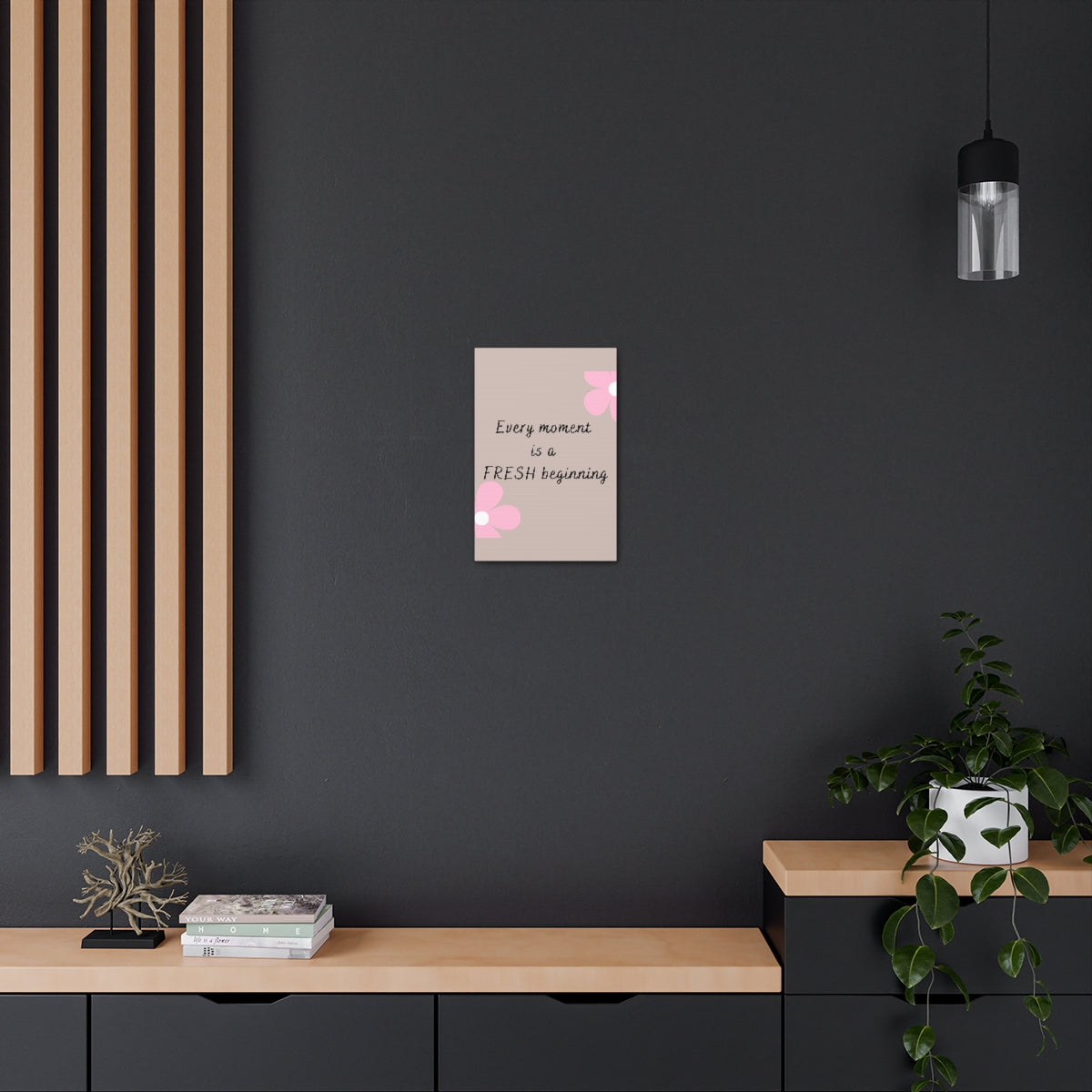 Scripture Walls Inspirational Wall Art Moment Is A Beginning Motivation Wall Decor for Home Office Gym Inspiring Success Quote Print Ready to Hang Unframed-Express Your Love Gifts
