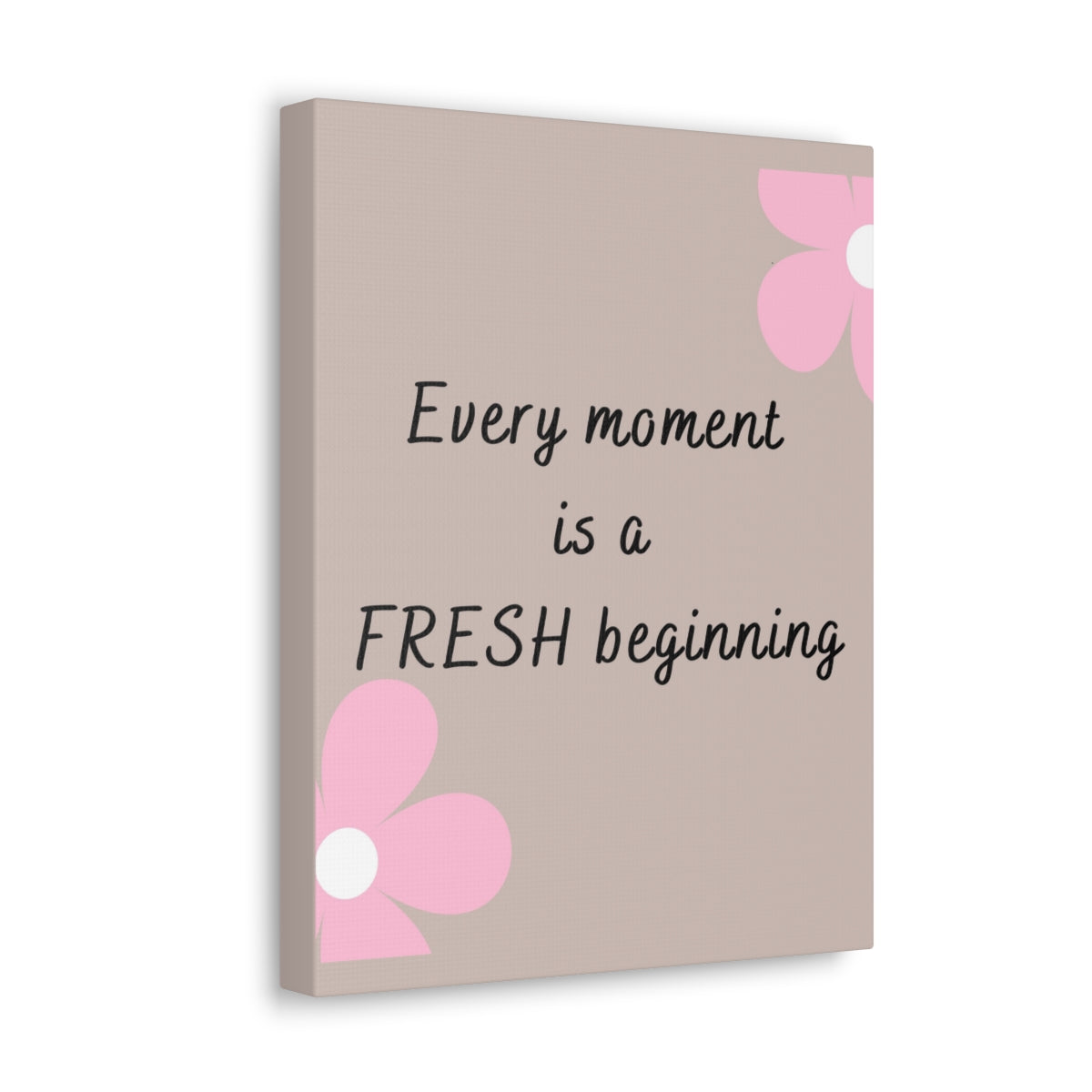 Scripture Walls Inspirational Wall Art Moment Is A Beginning Motivation Wall Decor for Home Office Gym Inspiring Success Quote Print Ready to Hang Unframed-Express Your Love Gifts