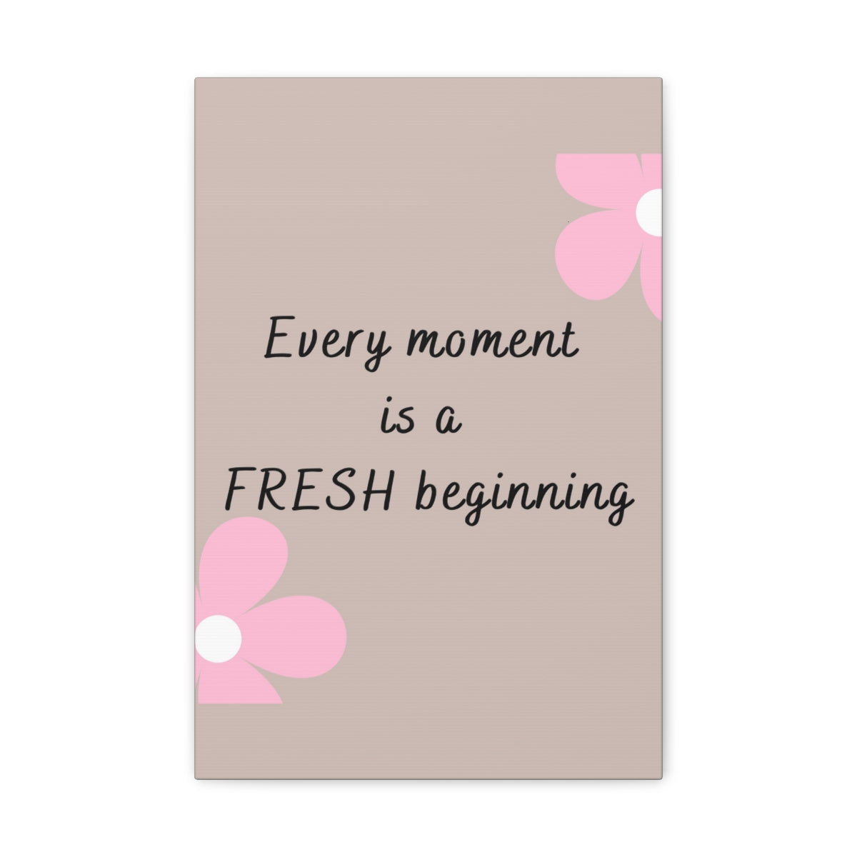 Scripture Walls Inspirational Wall Art Moment Is A Beginning Motivation Wall Decor for Home Office Gym Inspiring Success Quote Print Ready to Hang Unframed-Express Your Love Gifts
