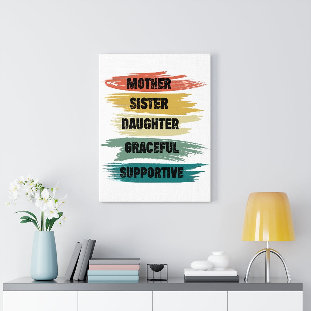 Scripture Walls Inspirational Wall Art Mother Graceful Supportive Wall Art Motivation Wall Decor for Home Office Gym Inspiring Success Quote Print Ready to Hang Unframed-Express Your Love Gifts