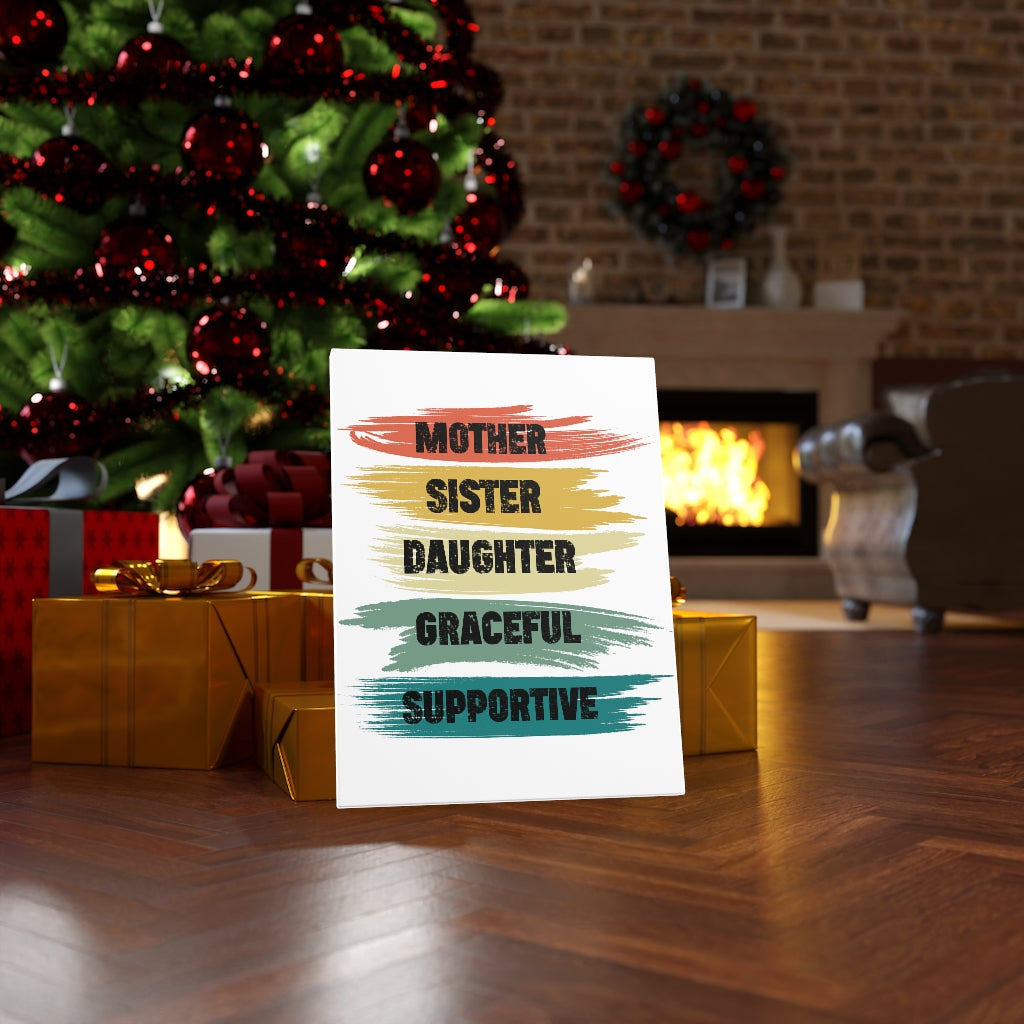 Scripture Walls Inspirational Wall Art Mother Graceful Supportive Wall Art Motivation Wall Decor for Home Office Gym Inspiring Success Quote Print Ready to Hang Unframed-Express Your Love Gifts