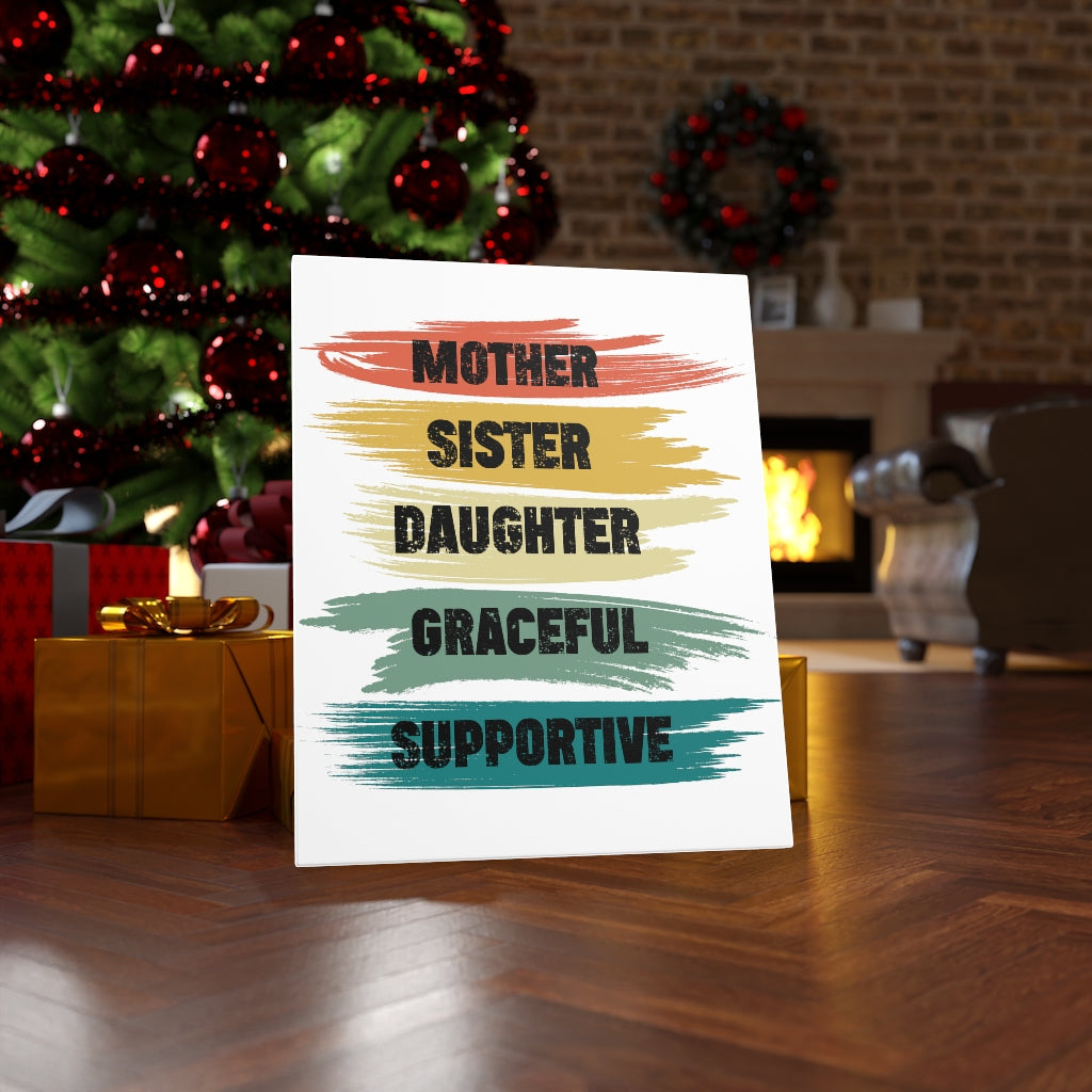 Scripture Walls Inspirational Wall Art Mother Graceful Supportive Wall Art Motivation Wall Decor for Home Office Gym Inspiring Success Quote Print Ready to Hang Unframed-Express Your Love Gifts
