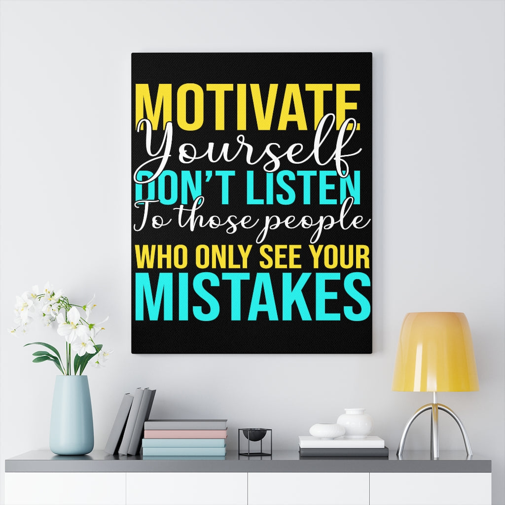 Scripture Walls Inspirational Wall Art Motivate Yourself Wall Art Motivation Wall Decor for Home Office Gym Inspiring Success Quote Print Ready to Hang Unframed-Express Your Love Gifts