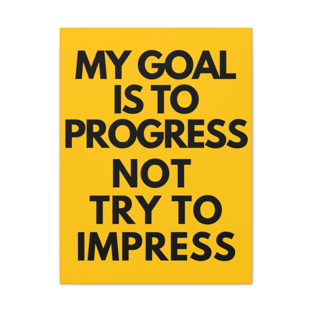Scripture Walls Inspirational Wall Art My Goal To Progress Motivation Wall Decor for Home Office Gym Inspiring Success Quote Print Ready to Hang Unframed-Express Your Love Gifts