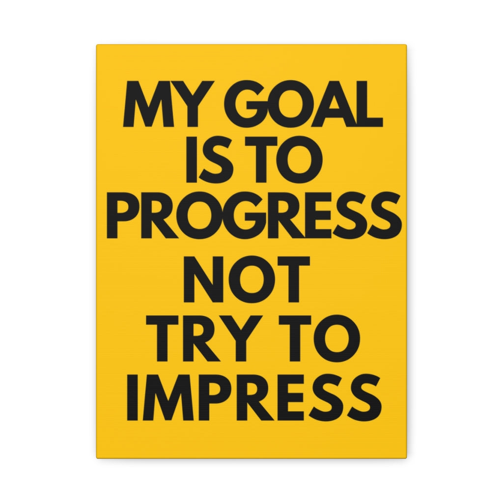 Scripture Walls Inspirational Wall Art My Goal To Progress Motivation Wall Decor for Home Office Gym Inspiring Success Quote Print Ready to Hang Unframed-Express Your Love Gifts