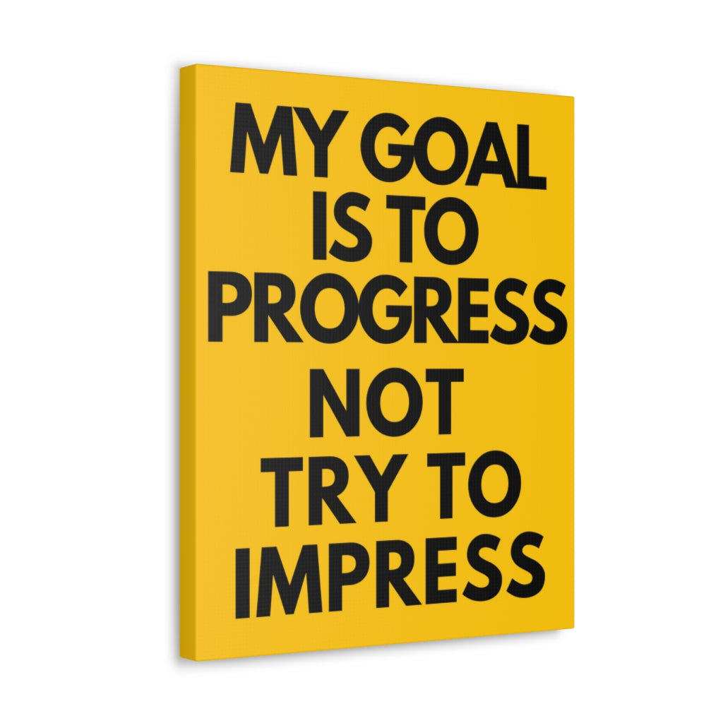 Scripture Walls Inspirational Wall Art My Goal To Progress Motivation Wall Decor for Home Office Gym Inspiring Success Quote Print Ready to Hang Unframed-Express Your Love Gifts