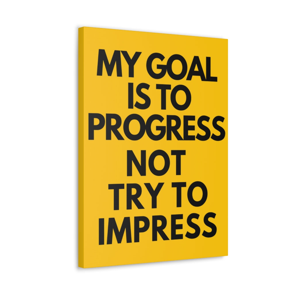 Scripture Walls Inspirational Wall Art My Goal To Progress Motivation Wall Decor for Home Office Gym Inspiring Success Quote Print Ready to Hang Unframed-Express Your Love Gifts