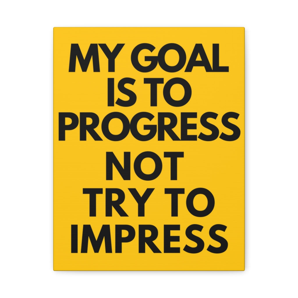 Scripture Walls Inspirational Wall Art My Goal To Progress Motivation Wall Decor for Home Office Gym Inspiring Success Quote Print Ready to Hang Unframed-Express Your Love Gifts