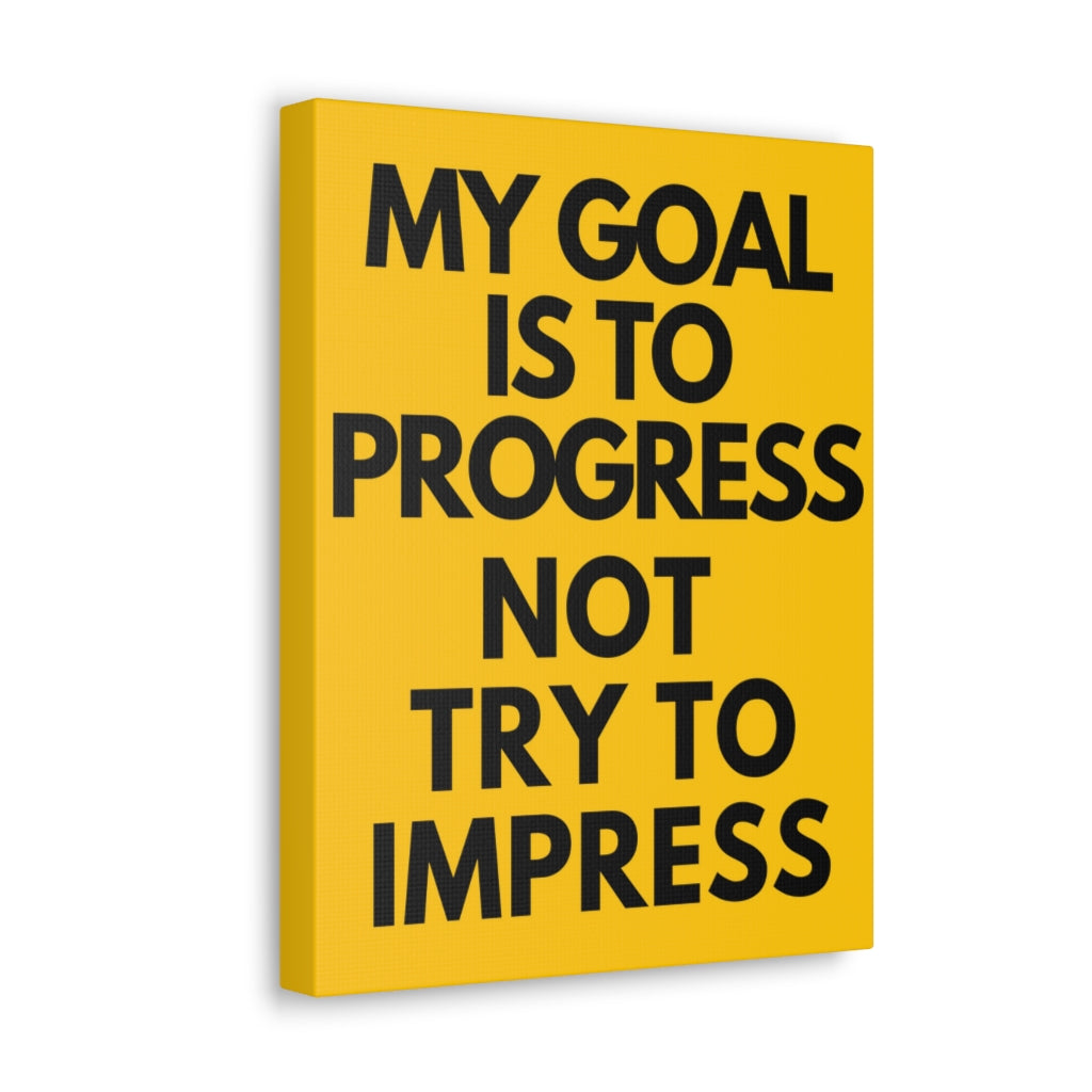Scripture Walls Inspirational Wall Art My Goal To Progress Motivation Wall Decor for Home Office Gym Inspiring Success Quote Print Ready to Hang Unframed-Express Your Love Gifts