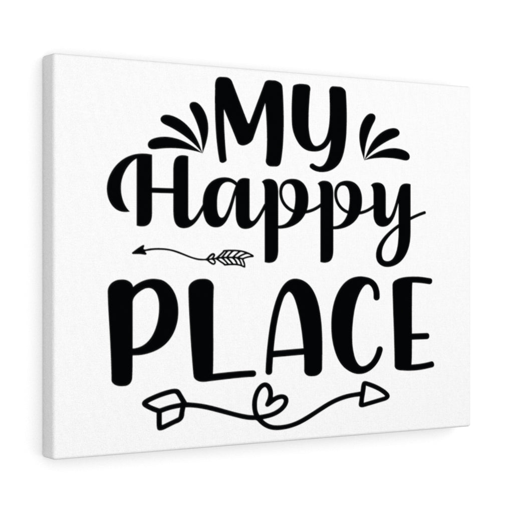 Scripture Walls Inspirational Wall Art My Happy Place Wall Art Motivation Wall Decor for Home Office Gym Inspiring Success Quote Print Ready to Hang Unframed-Express Your Love Gifts