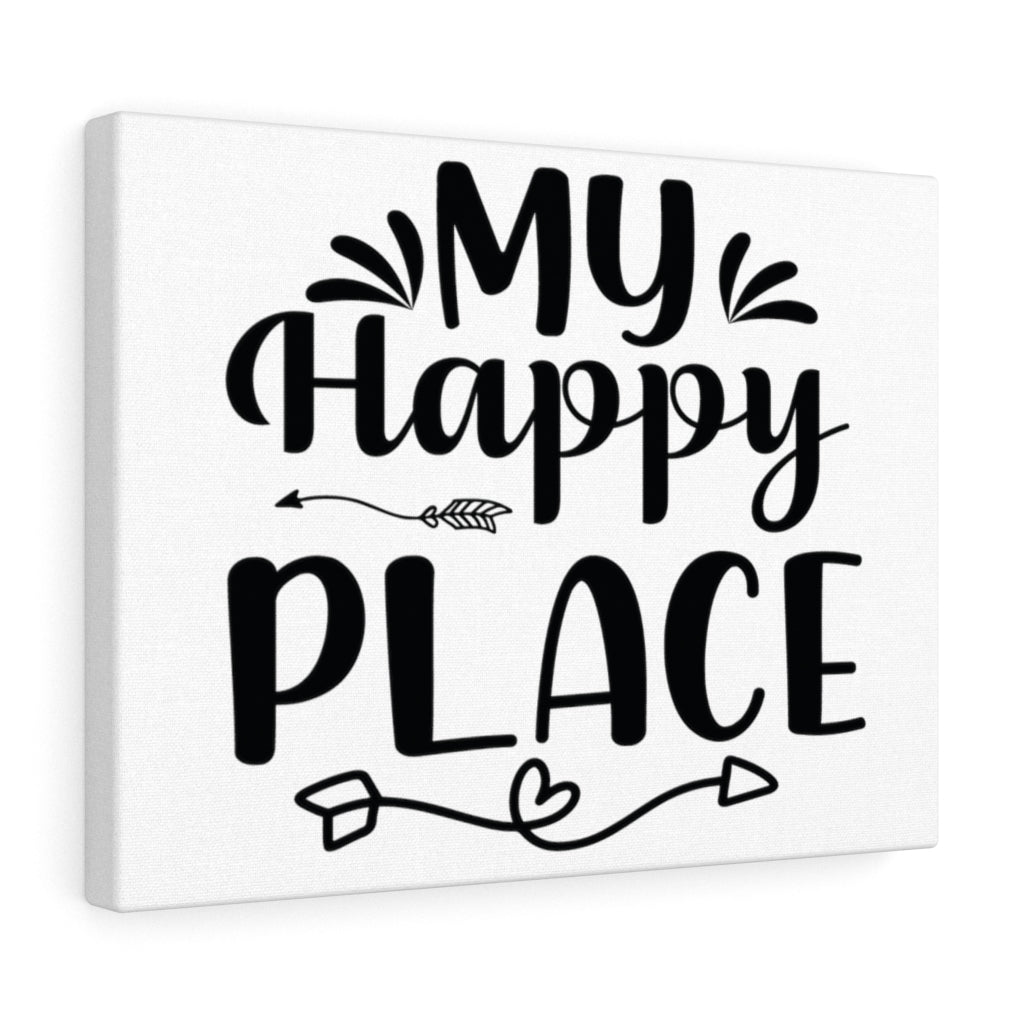 Scripture Walls Inspirational Wall Art My Happy Place Wall Art Motivation Wall Decor for Home Office Gym Inspiring Success Quote Print Ready to Hang Unframed-Express Your Love Gifts