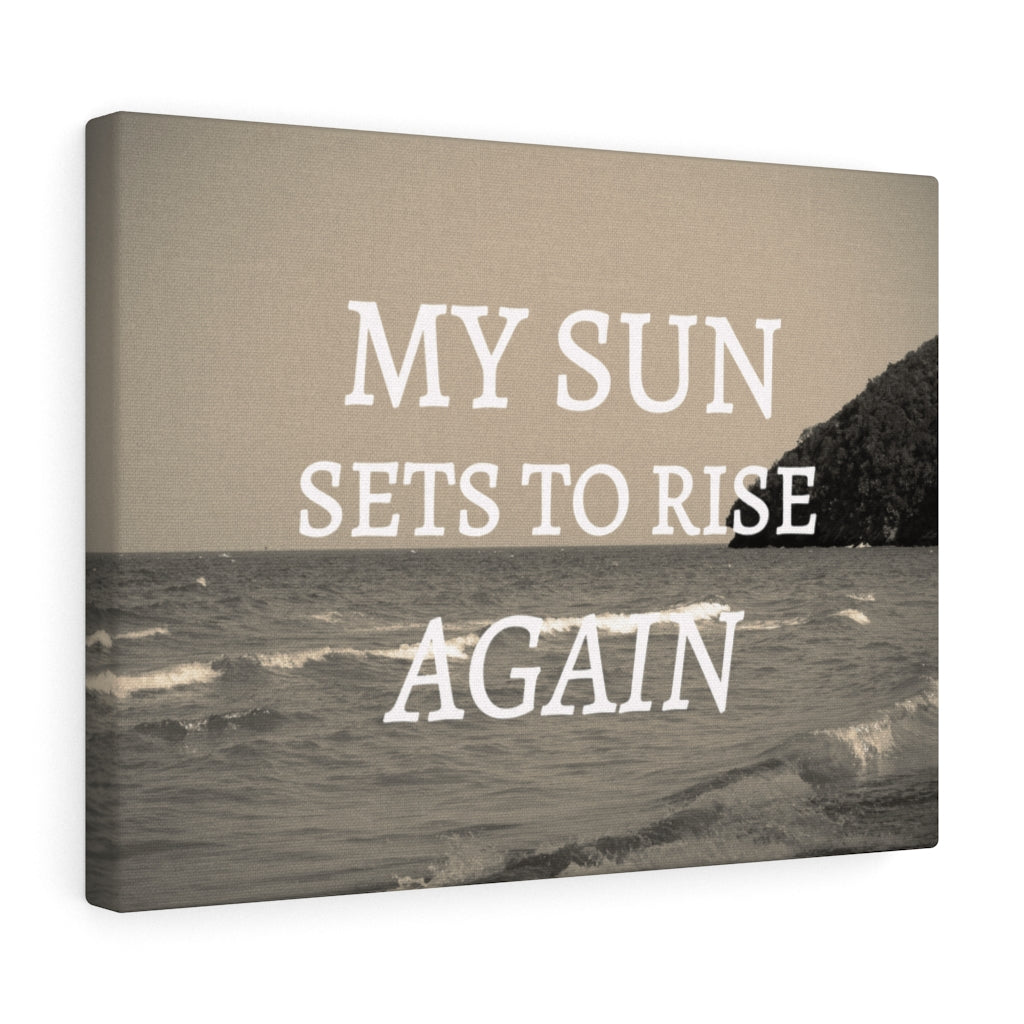 Scripture Walls Inspirational Wall Art My Sun Sets To Rise Again Motivational Print Ready to Hang Artwork Unframed-Express Your Love Gifts