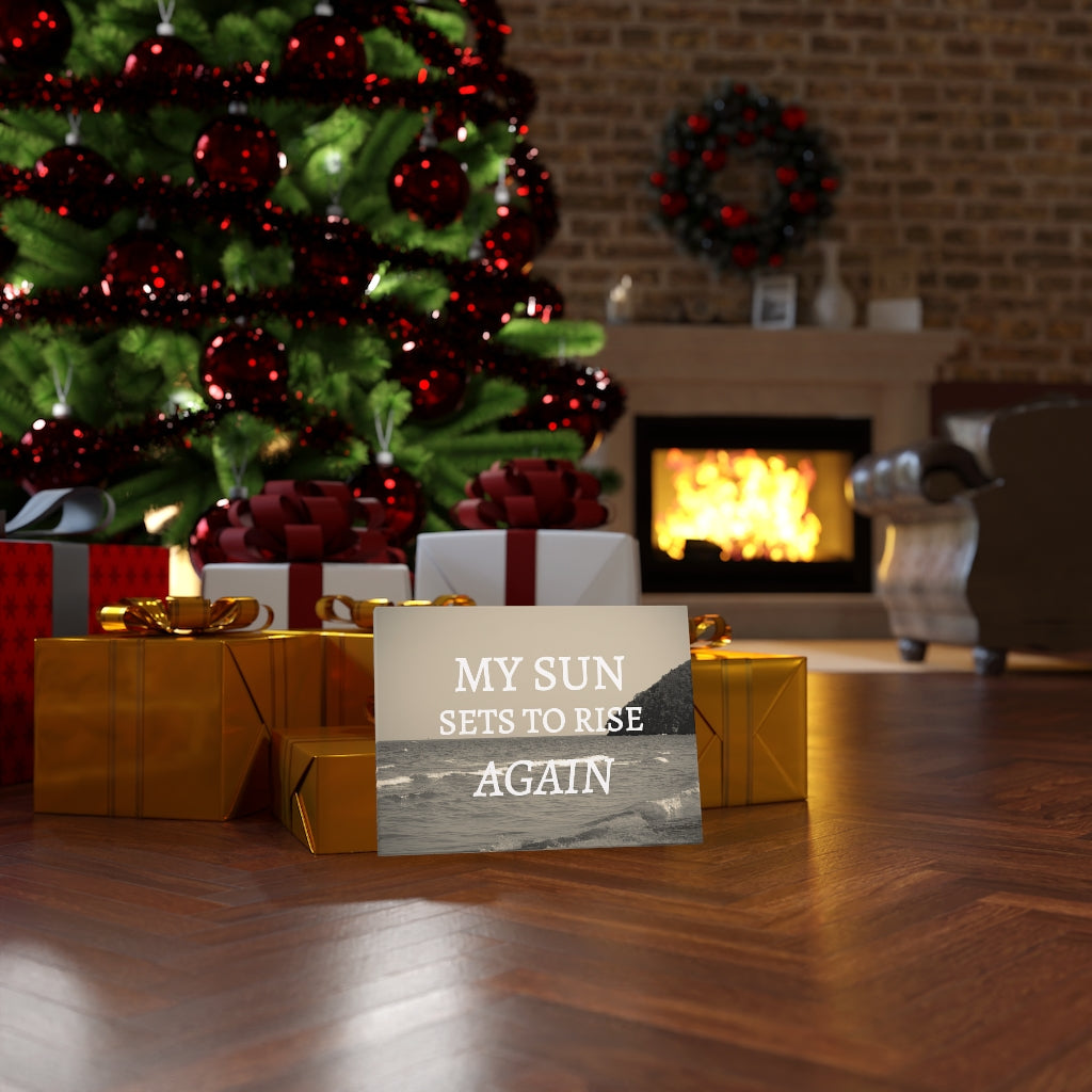 Scripture Walls Inspirational Wall Art My Sun Sets To Rise Again Motivational Print Ready to Hang Artwork Unframed-Express Your Love Gifts