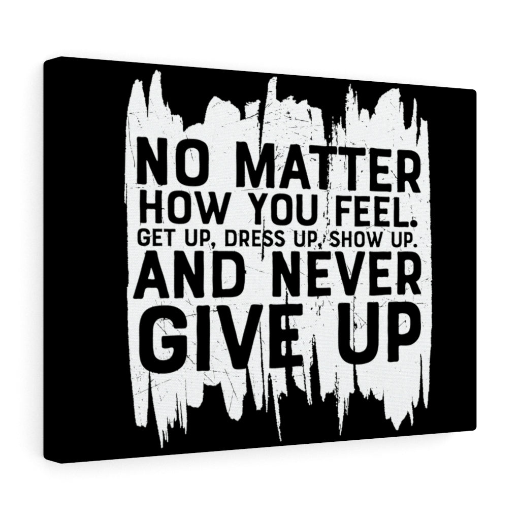 Scripture Walls Inspirational Wall Art Never Give Up Wall Art Motivation Wall Decor for Home Office Gym Inspiring Success Quote Print Ready to Hang Unframed-Express Your Love Gifts