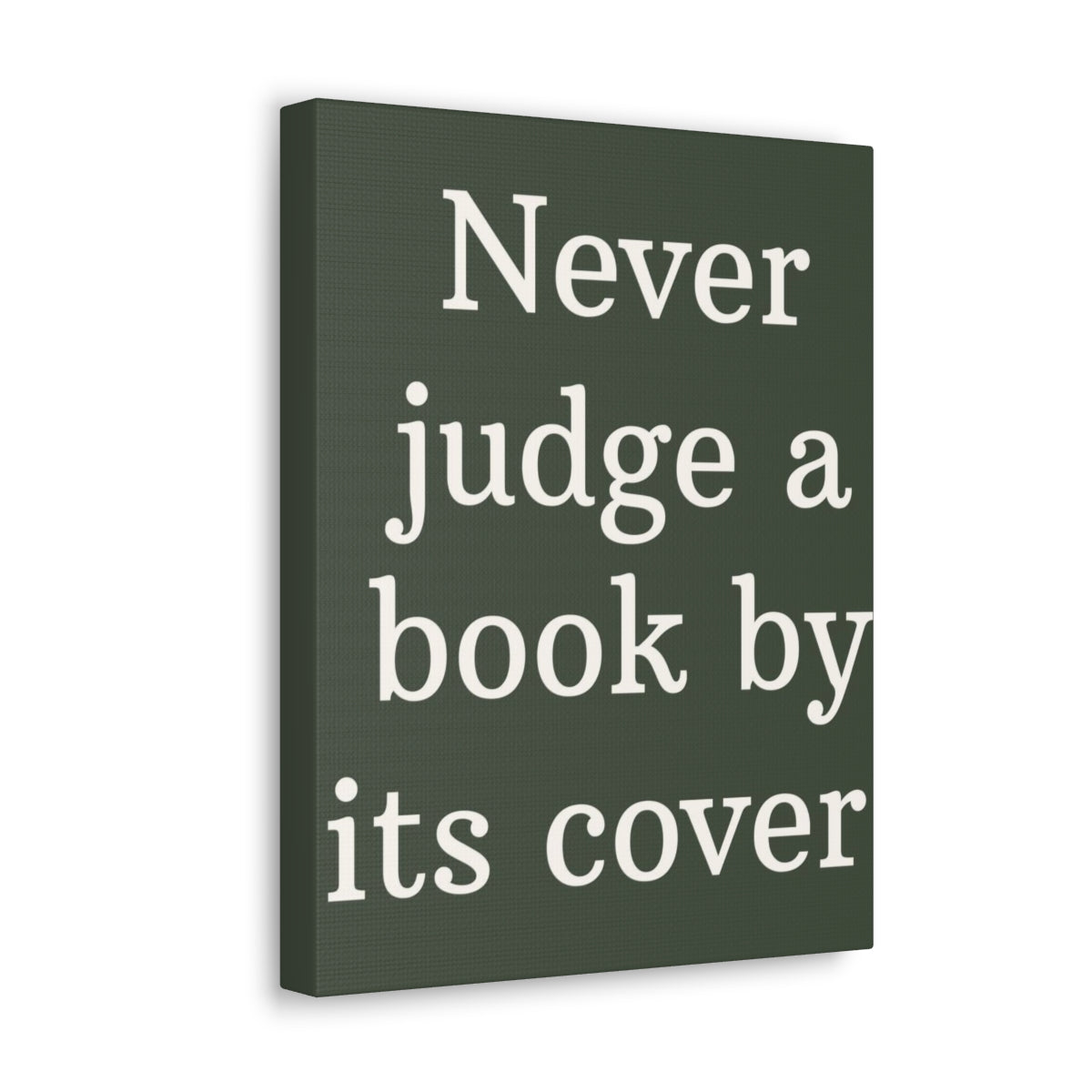 Scripture Walls Inspirational Wall Art Never Judge A Book Motivation Wall Decor for Home Office Gym Inspiring Success Quote Print Ready to Hang Unframed-Express Your Love Gifts