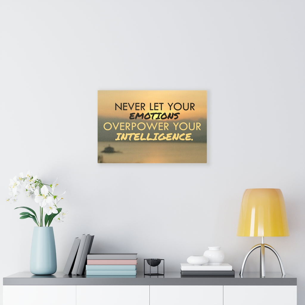 Scripture Walls Inspirational Wall Art Never Let Your Emotions Motivational Print Ready to Hang Artwork Unframed-Express Your Love Gifts