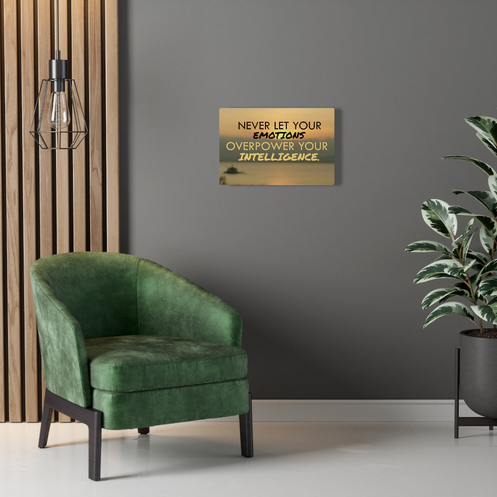 Scripture Walls Inspirational Wall Art Never Let Your Emotions Motivational Print Ready to Hang Artwork Unframed-Express Your Love Gifts