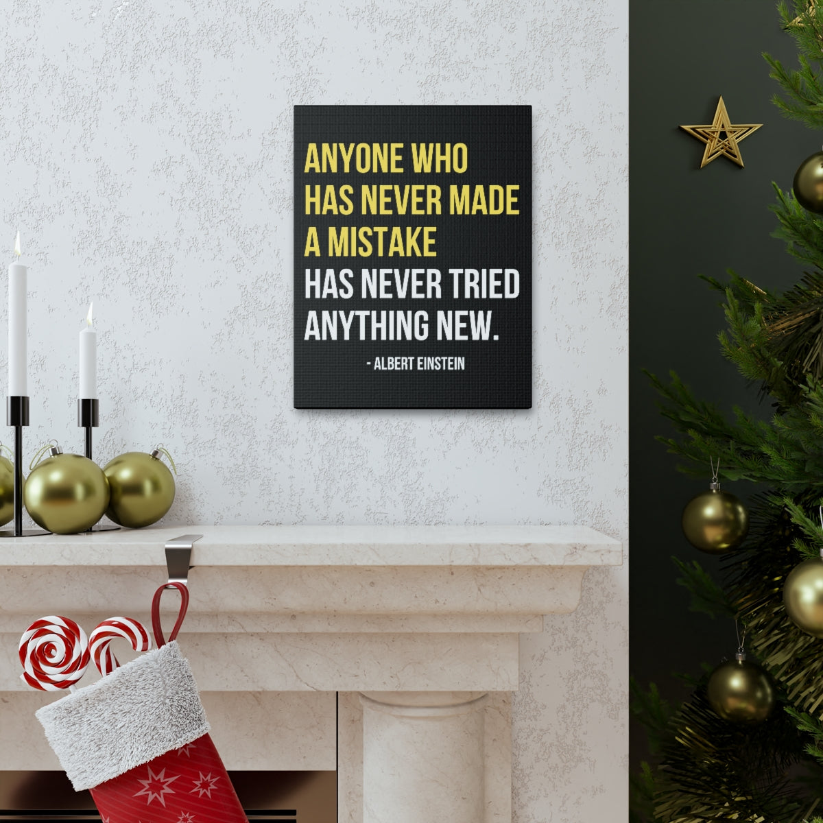 Scripture Walls Inspirational Wall Art Never Made A Mistake Motivation Wall Decor for Home Office Gym Inspiring Success Quote Print Ready to Hang Unframed-Express Your Love Gifts