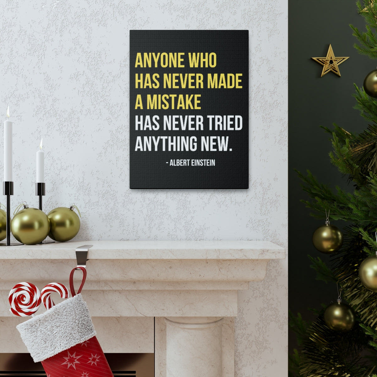 Scripture Walls Inspirational Wall Art Never Made A Mistake Motivation Wall Decor for Home Office Gym Inspiring Success Quote Print Ready to Hang Unframed-Express Your Love Gifts