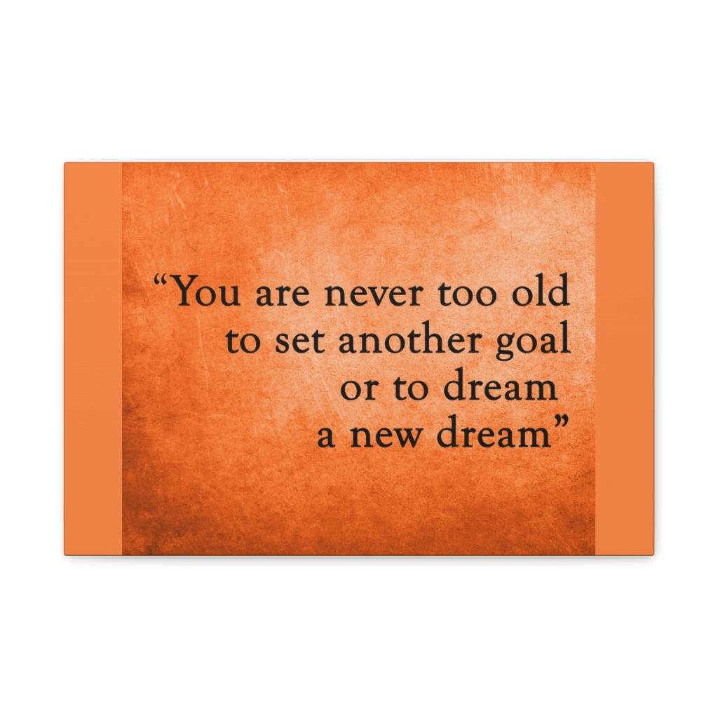 Scripture Walls Inspirational Wall Art Never Old To Set Goal Motivation Wall Decor for Home Office Gym Inspiring Success Quote Print Ready to Hang Unframed-Express Your Love Gifts