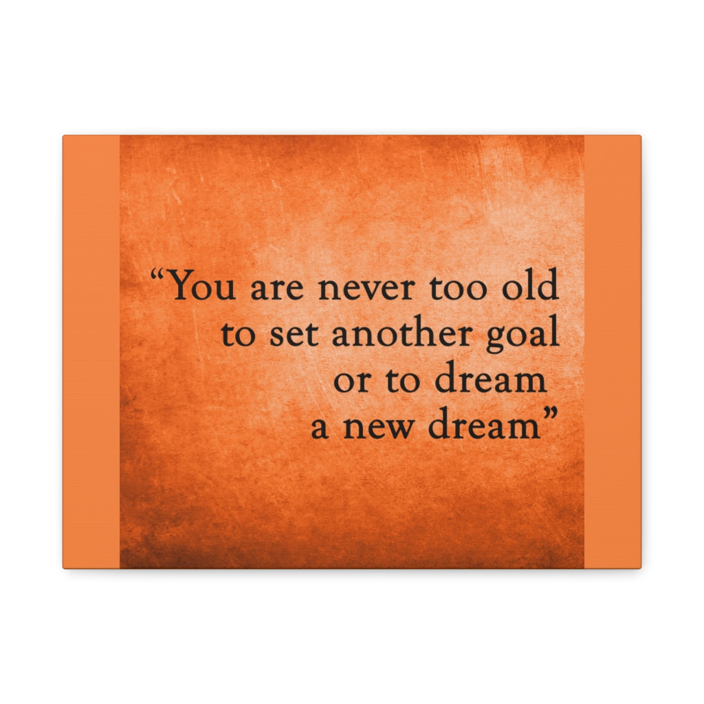 Scripture Walls Inspirational Wall Art Never Old To Set Goal Motivation Wall Decor for Home Office Gym Inspiring Success Quote Print Ready to Hang Unframed-Express Your Love Gifts