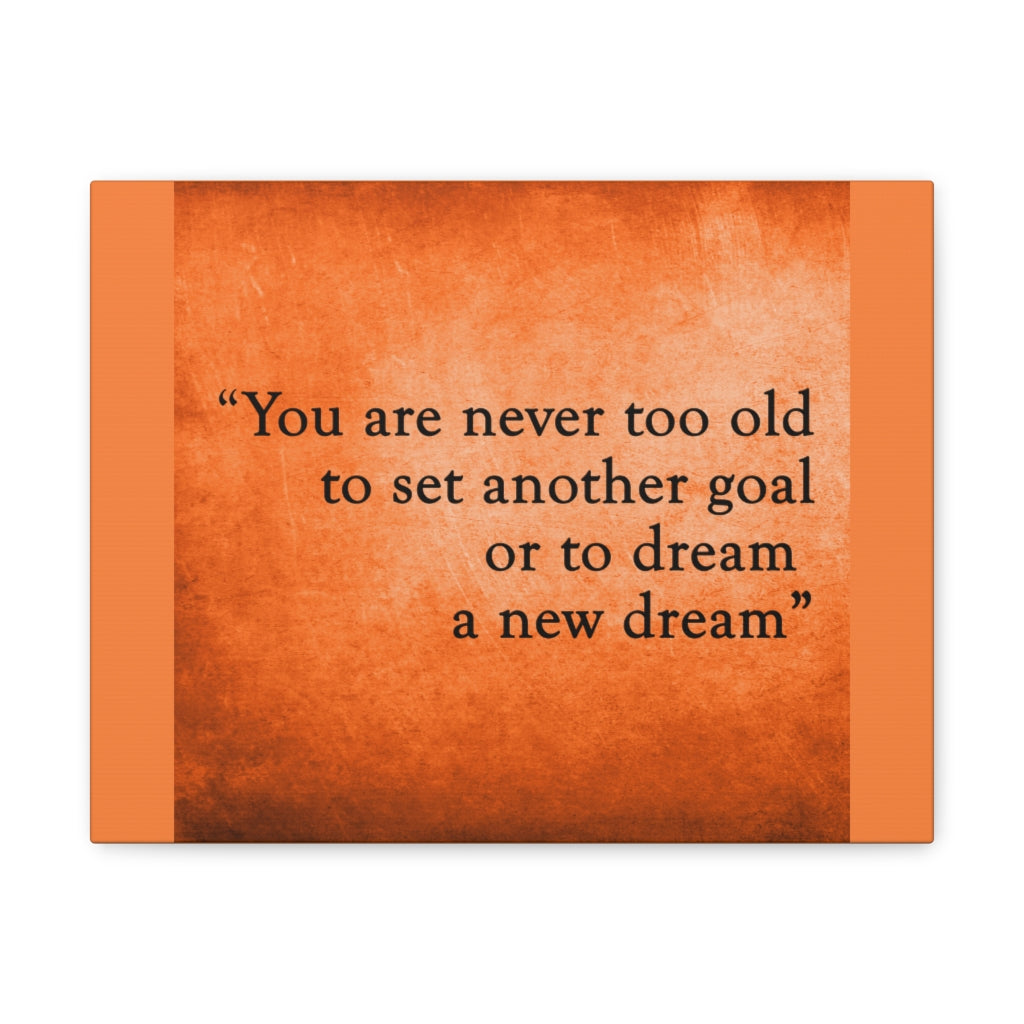 Scripture Walls Inspirational Wall Art Never Old To Set Goal Motivation Wall Decor for Home Office Gym Inspiring Success Quote Print Ready to Hang Unframed-Express Your Love Gifts