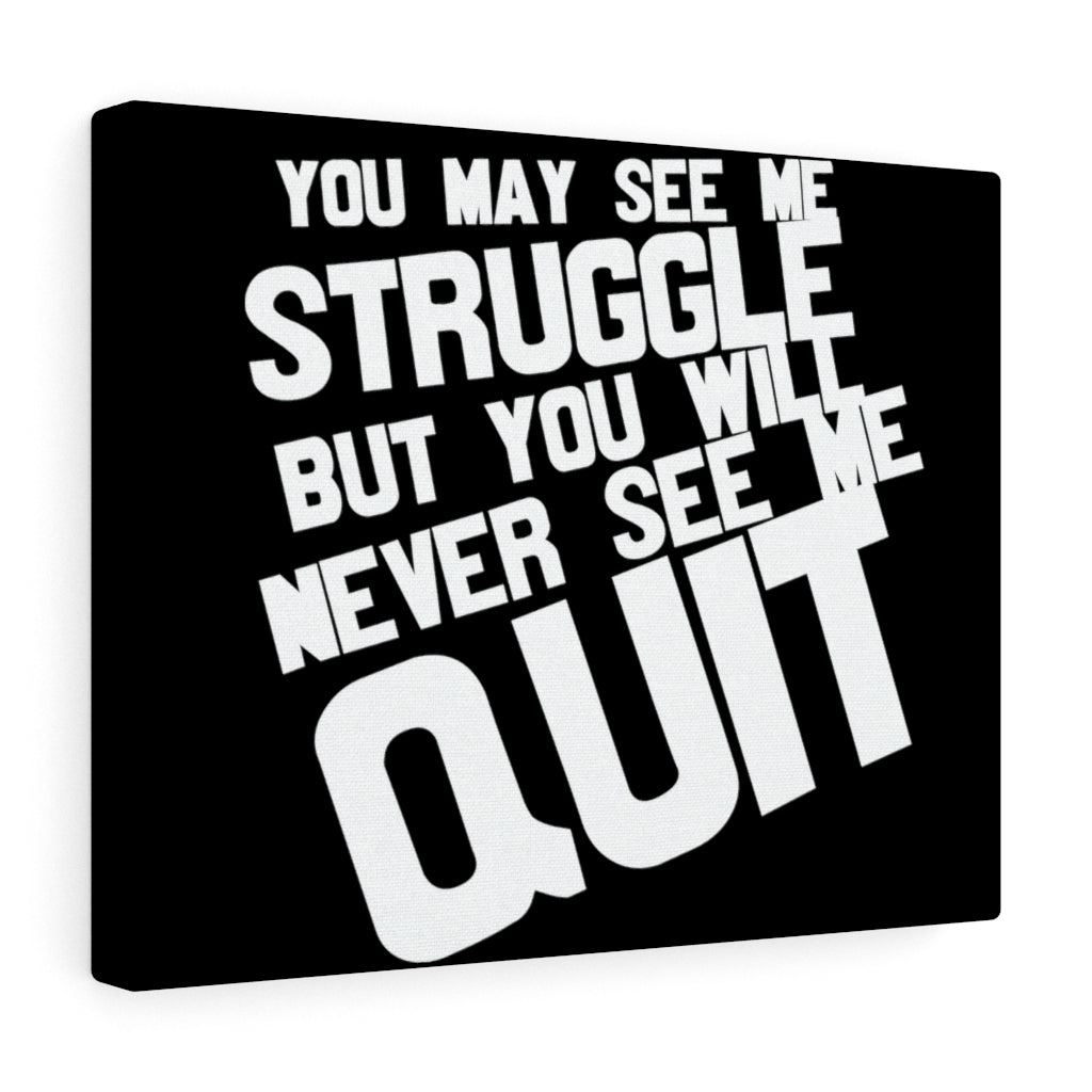 Scripture Walls Inspirational Wall Art Never See Me Quit Wall Art Motivation Wall Decor for Home Office Gym Inspiring Success Quote Print Ready to Hang Unframed-Express Your Love Gifts