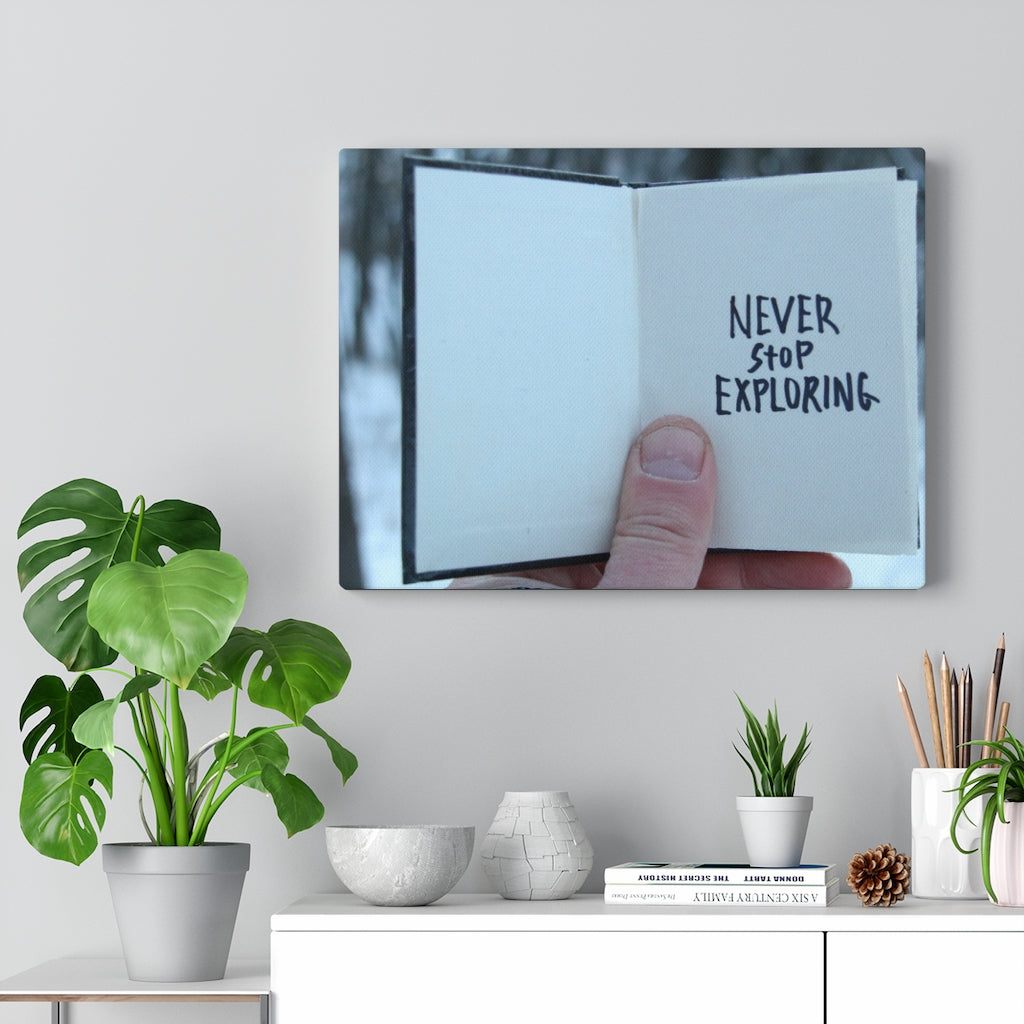 Scripture Walls Inspirational Wall Art Never Stop Exploring Motivational Print Ready to Hang Artwork Unframed-Express Your Love Gifts