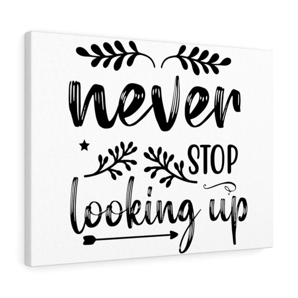 Scripture Walls Inspirational Wall Art Never Stop Looking Up Arrow Wall Art Motivation Wall Decor for Home Office Gym Inspiring Success Quote Print Ready to Hang Unframed-Express Your Love Gifts