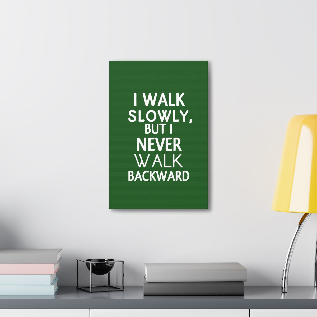 Scripture Walls Inspirational Wall Art Never Walk Backward Motivation Wall Decor for Home Office Gym Inspiring Success Quote Print Ready to Hang Unframed-Express Your Love Gifts