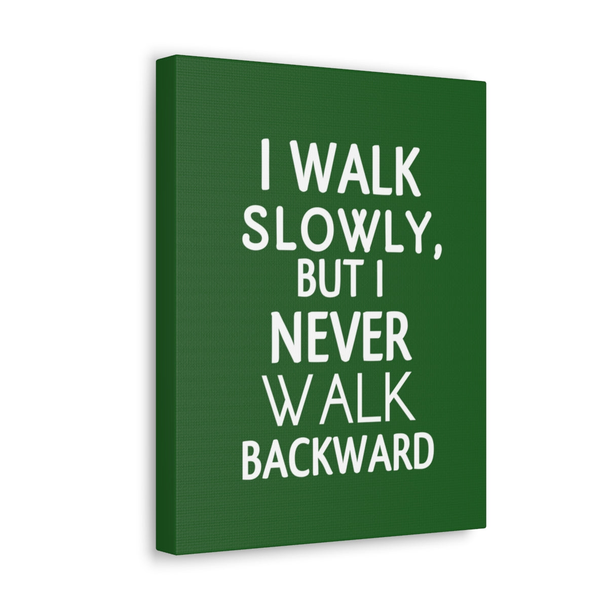 Scripture Walls Inspirational Wall Art Never Walk Backward Motivation Wall Decor for Home Office Gym Inspiring Success Quote Print Ready to Hang Unframed-Express Your Love Gifts