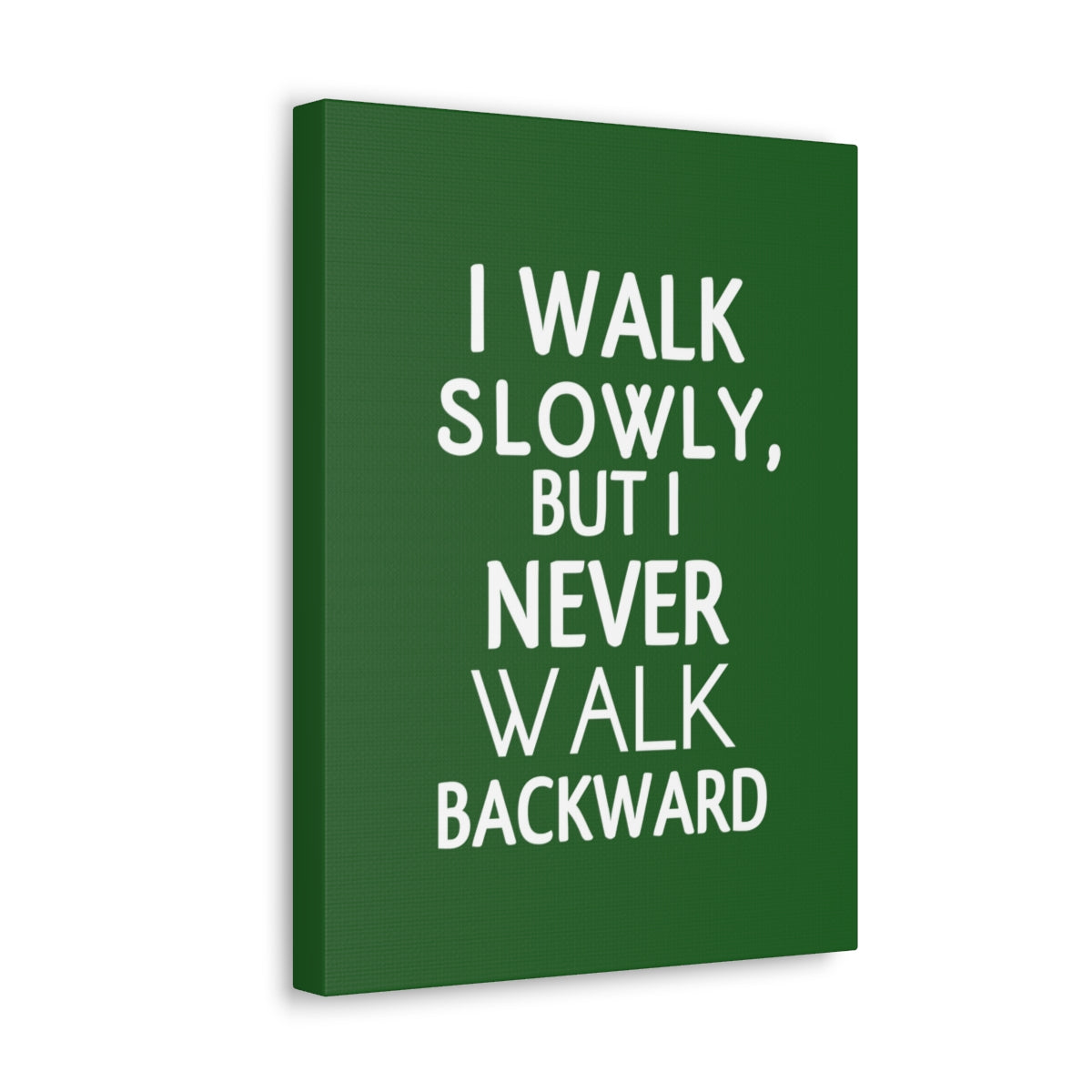 Scripture Walls Inspirational Wall Art Never Walk Backward Motivation Wall Decor for Home Office Gym Inspiring Success Quote Print Ready to Hang Unframed-Express Your Love Gifts