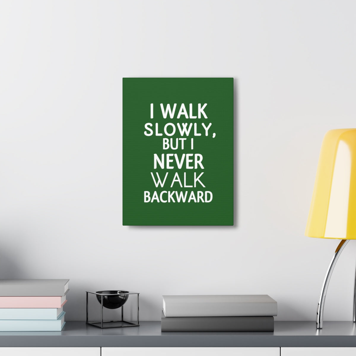 Scripture Walls Inspirational Wall Art Never Walk Backward Motivation Wall Decor for Home Office Gym Inspiring Success Quote Print Ready to Hang Unframed-Express Your Love Gifts