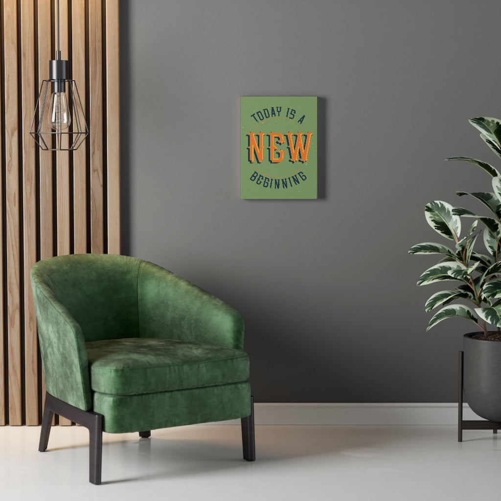 Scripture Walls Inspirational Wall Art New Beginning Wall Art Motivational Motto Inspiring Prints Artwork Decor Ready to Hang Unframed-Express Your Love Gifts