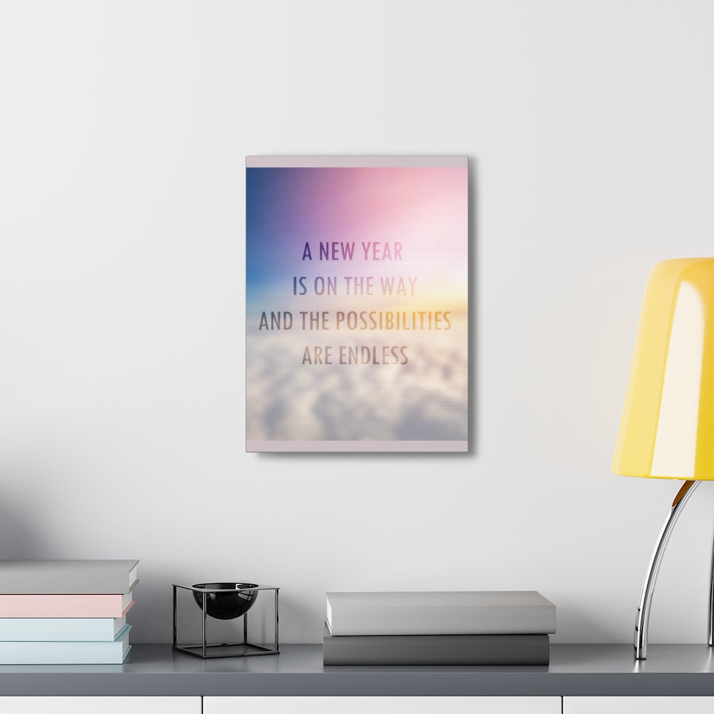 Scripture Walls Inspirational Wall Art New Year Are Endless Motivation Wall Decor for Home Office Gym Inspiring Success Quote Print Ready to Hang Unframed-Express Your Love Gifts