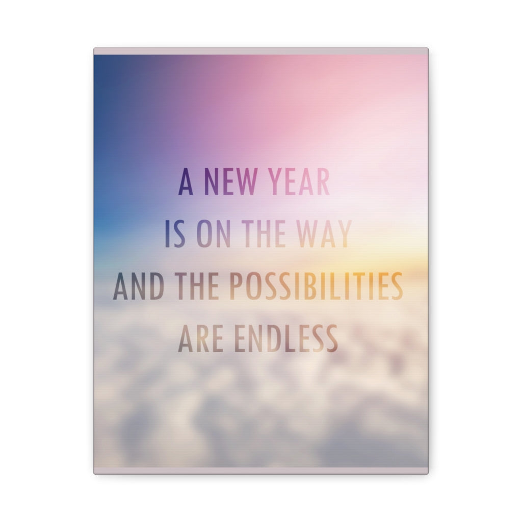 Scripture Walls Inspirational Wall Art New Year Are Endless Motivation Wall Decor for Home Office Gym Inspiring Success Quote Print Ready to Hang Unframed-Express Your Love Gifts