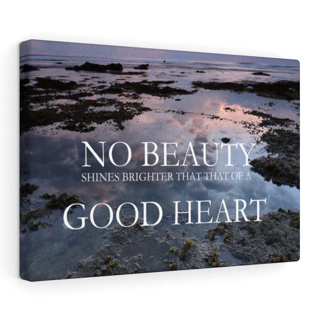 Scripture Walls Inspirational Wall Art No Beauty Good Heart Motivational Print Ready to Hang Artwork Unframed-Express Your Love Gifts