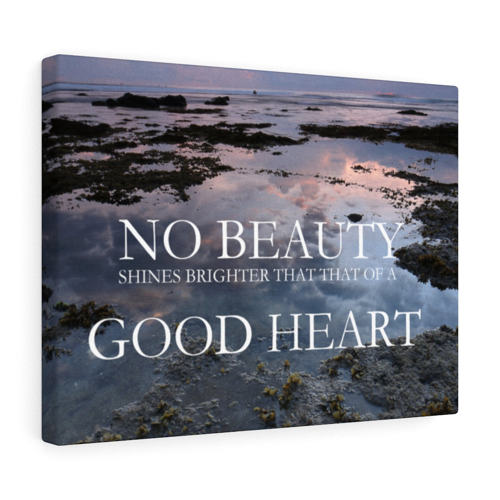 Scripture Walls Inspirational Wall Art No Beauty Good Heart Motivational Print Ready to Hang Artwork Unframed-Express Your Love Gifts