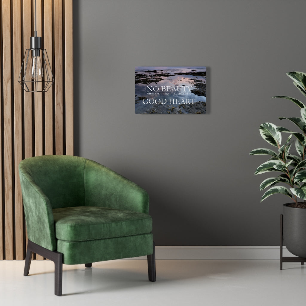 Scripture Walls Inspirational Wall Art No Beauty Good Heart Motivational Print Ready to Hang Artwork Unframed-Express Your Love Gifts