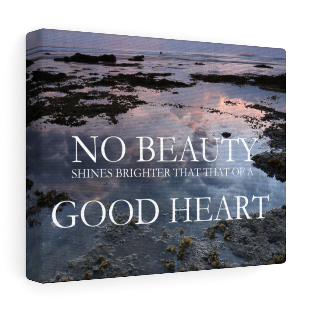 Scripture Walls Inspirational Wall Art No Beauty Good Heart Motivational Print Ready to Hang Artwork Unframed-Express Your Love Gifts