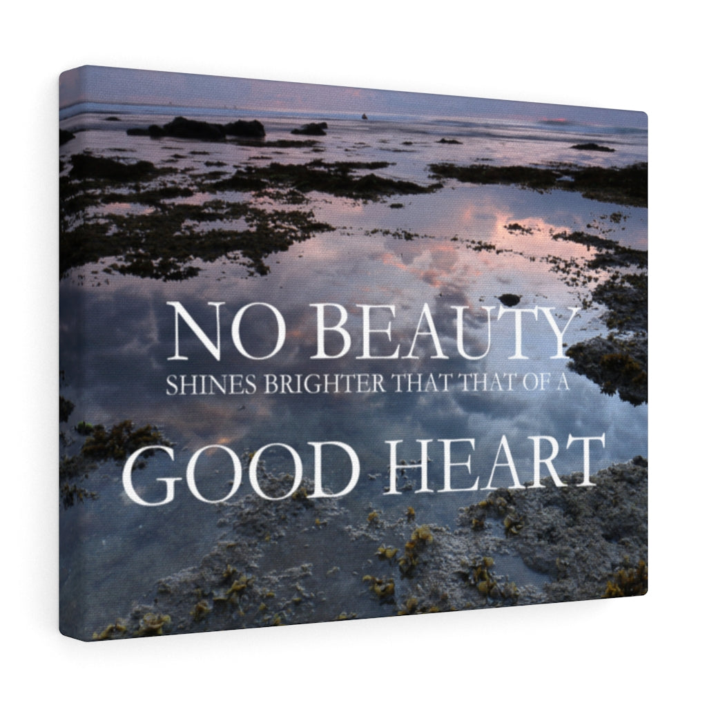 Scripture Walls Inspirational Wall Art No Beauty Good Heart Motivational Print Ready to Hang Artwork Unframed-Express Your Love Gifts
