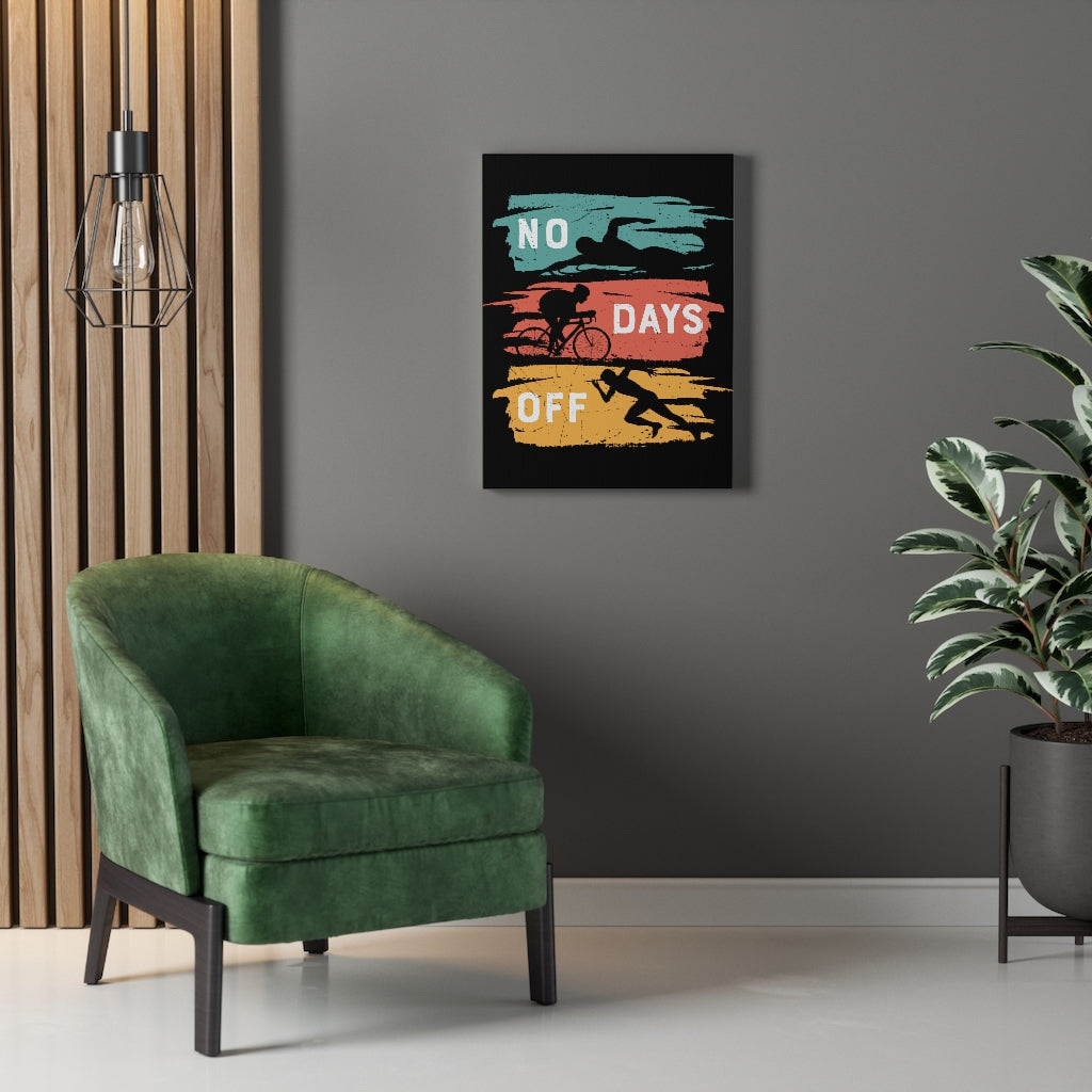 Scripture Walls Inspirational Wall Art No Days Off Colors Wall Art Motivation Wall Decor for Home Office Gym Inspiring Success Quote Print Ready to Hang Unframed-Express Your Love Gifts