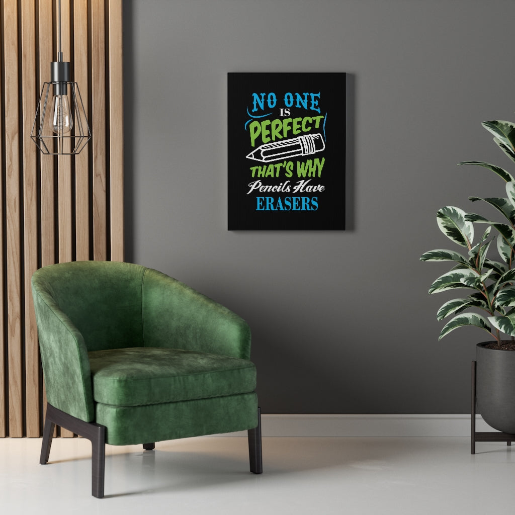 Scripture Walls Inspirational Wall Art No One Is Perfect Wall Art Motivational Motto Inspiring Prints Artwork Decor Ready to Hang Unframed-Express Your Love Gifts