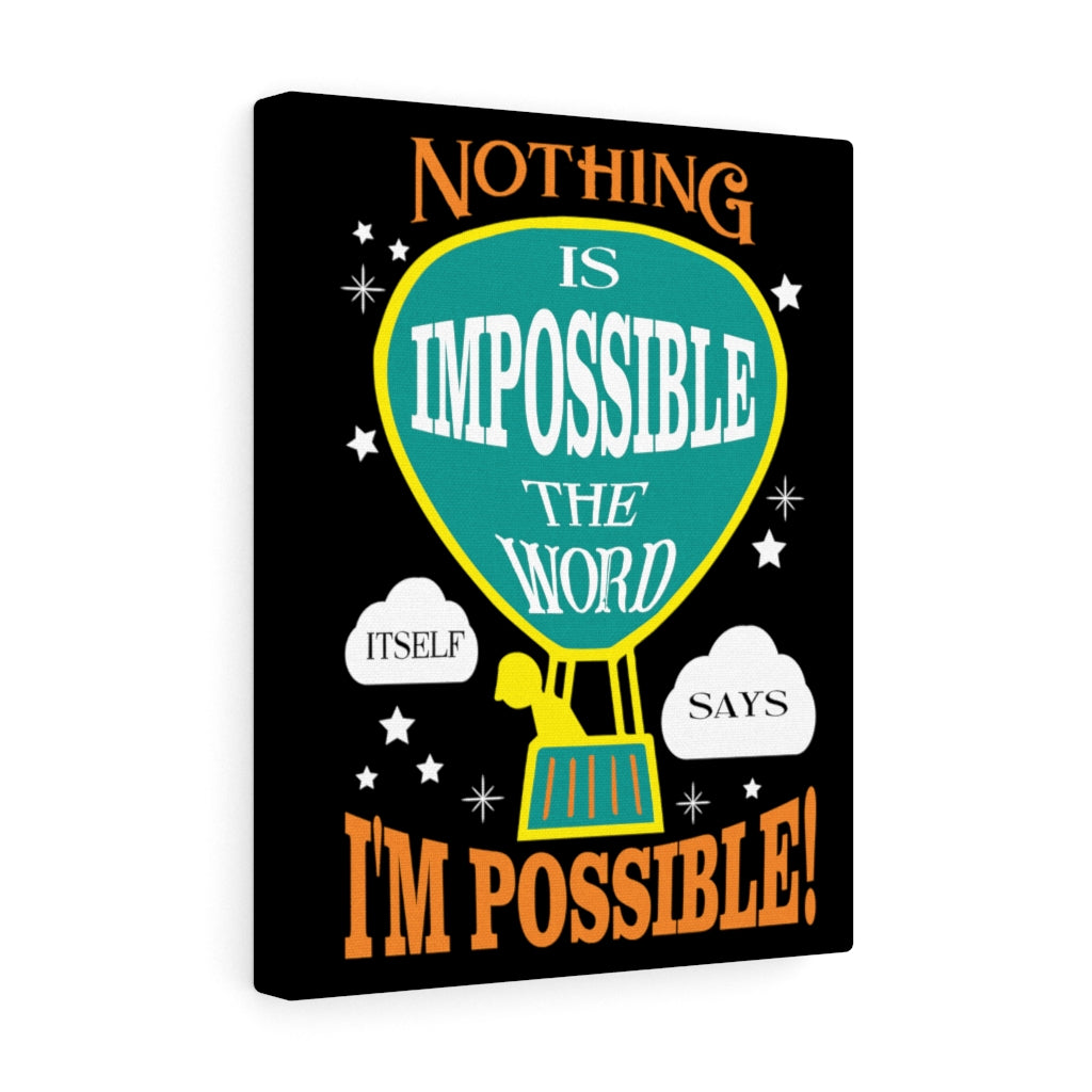 Scripture Walls Inspirational Wall Art Nothing Is Impossible Baloon Wall Art Motivational Motto Inspiring Prints Artwork Decor Ready to Hang Unframed-Express Your Love Gifts