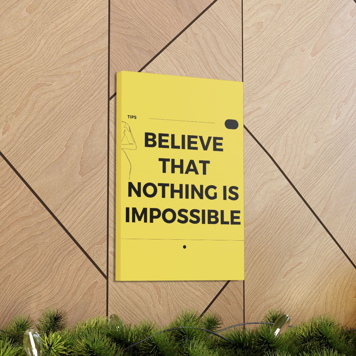 Scripture Walls Inspirational Wall Art Nothing Is Impossible Motivation Wall Decor for Home Office Gym Inspiring Success Quote Print Ready to Hang Unframed-Express Your Love Gifts