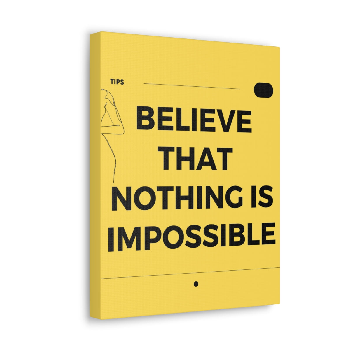 Scripture Walls Inspirational Wall Art Nothing Is Impossible Motivation Wall Decor for Home Office Gym Inspiring Success Quote Print Ready to Hang Unframed-Express Your Love Gifts
