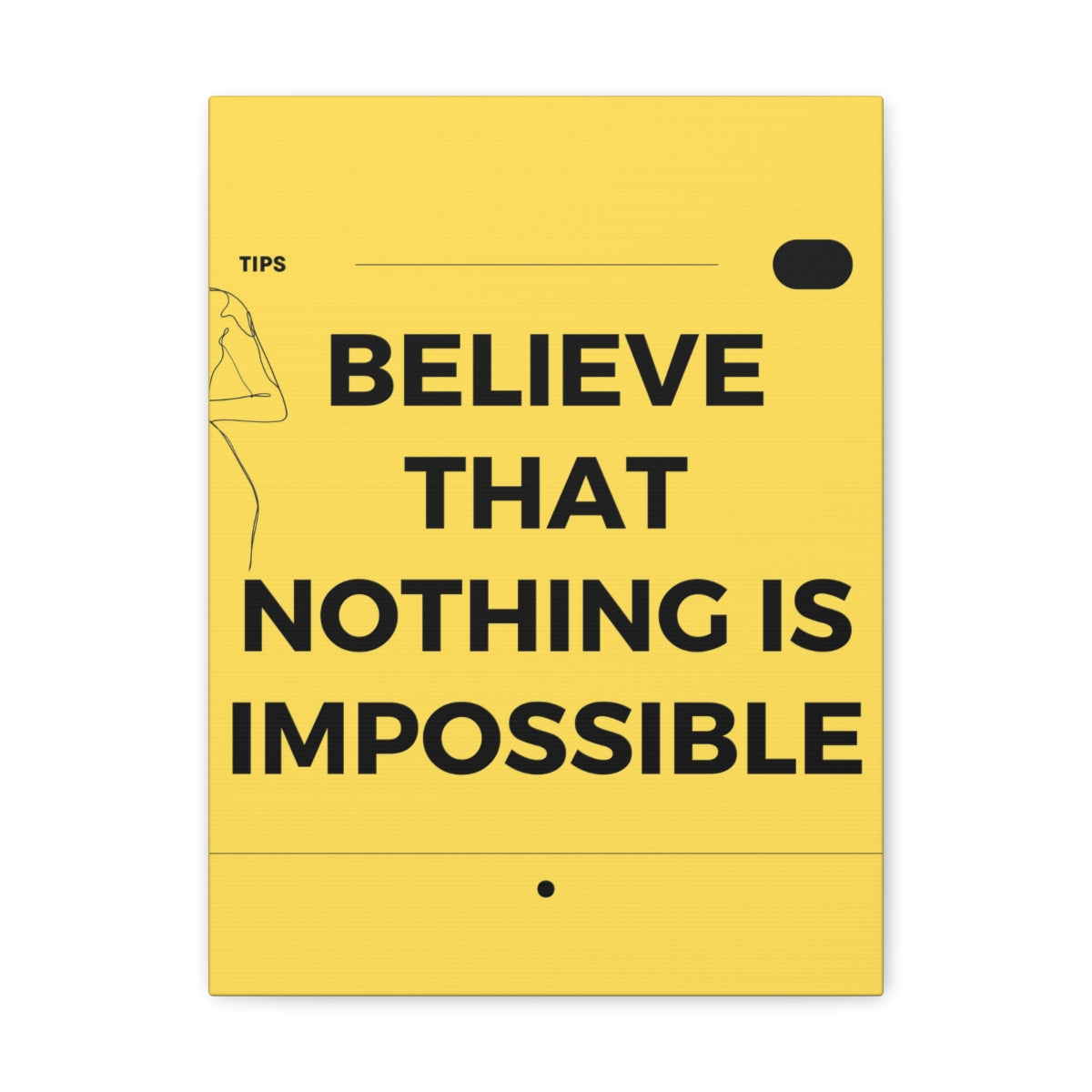 Scripture Walls Inspirational Wall Art Nothing Is Impossible Motivation Wall Decor for Home Office Gym Inspiring Success Quote Print Ready to Hang Unframed-Express Your Love Gifts