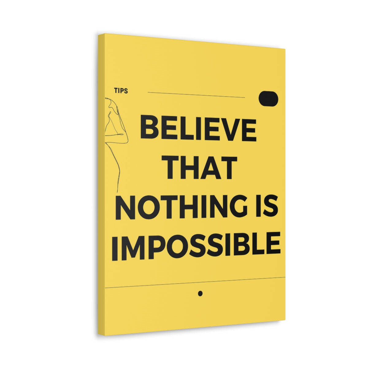 Scripture Walls Inspirational Wall Art Nothing Is Impossible Motivation Wall Decor for Home Office Gym Inspiring Success Quote Print Ready to Hang Unframed-Express Your Love Gifts