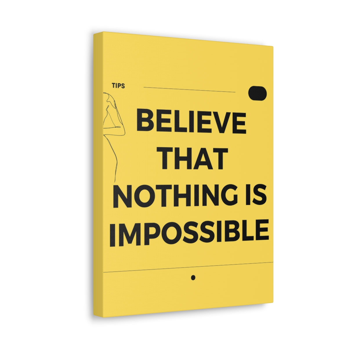Scripture Walls Inspirational Wall Art Nothing Is Impossible Motivation Wall Decor for Home Office Gym Inspiring Success Quote Print Ready to Hang Unframed-Express Your Love Gifts